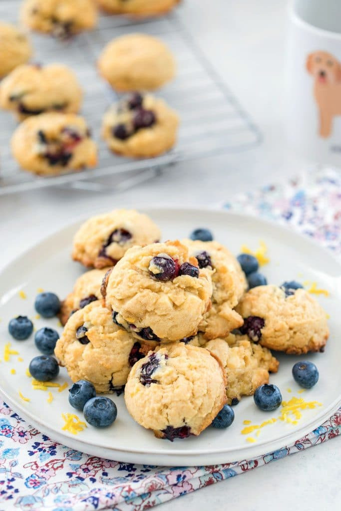 Blueberry White Chocolate Cookies
 Blueberry Lemon White Chocolate Chunk Cookies