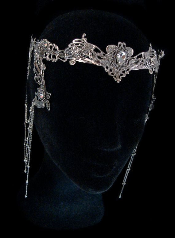 Body Jewelry Fantasy
 Elven Fairy Crown Circlet Tiara Crystal Diadem by