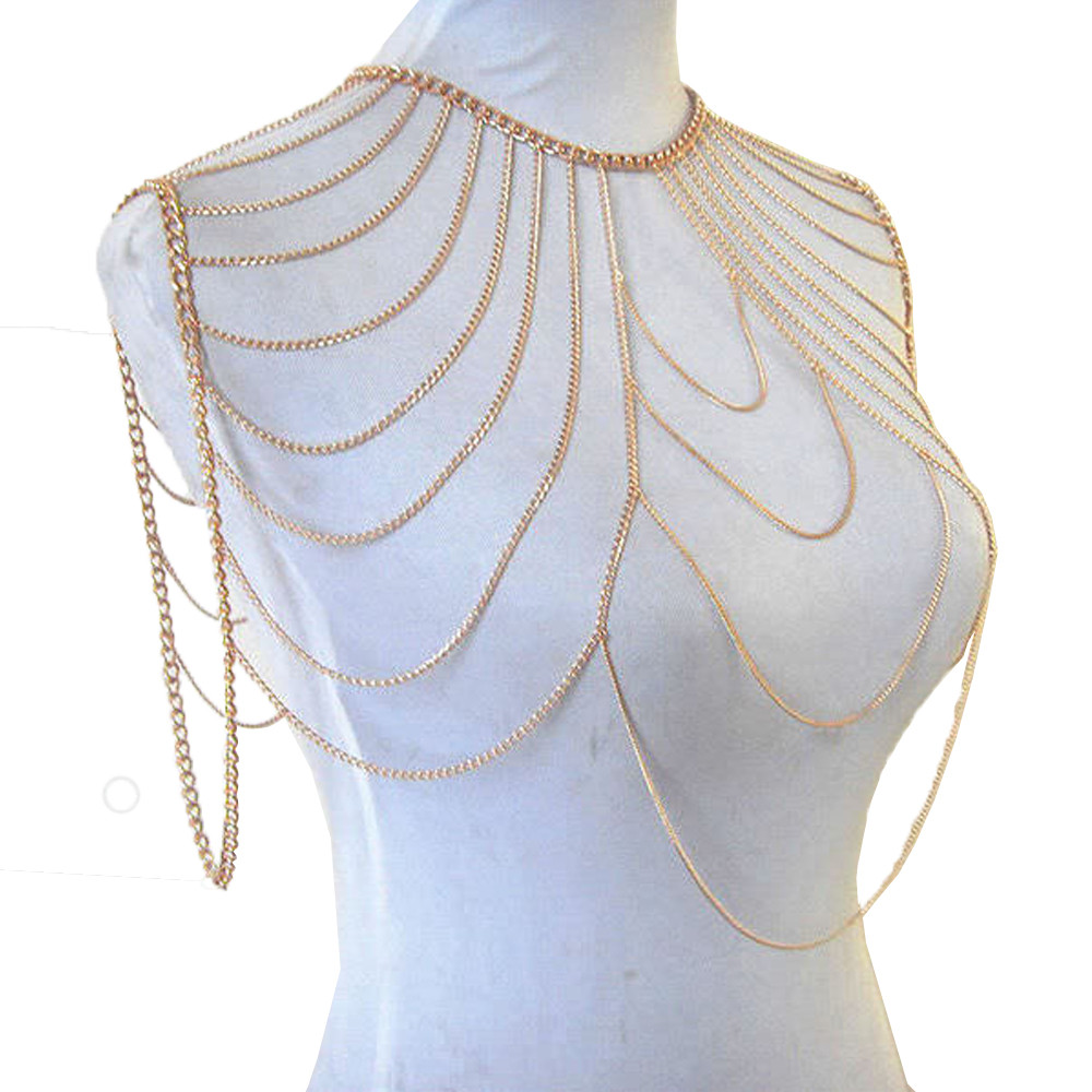 Body Jewelry Shoulder
 Tiered Charming Shoulder Chain Body Jewelry For Women