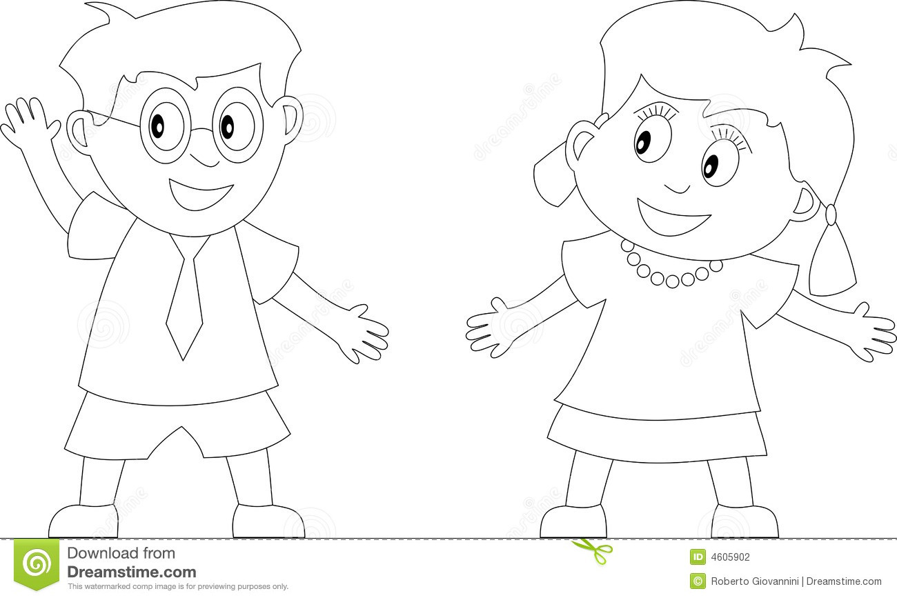 Body Parts Coloring Pages For Toddlers
 Coloring Book for Kids [1] stock illustration