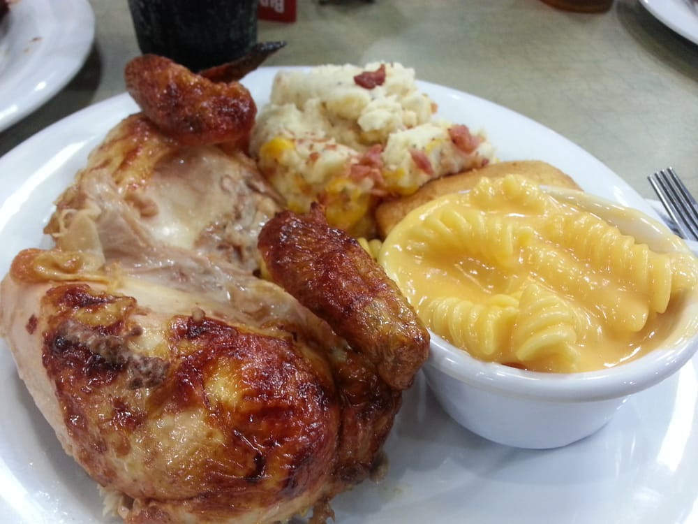 Boston Market Mashed Potatoes
 Chicken with loaded mashed potatoes and macaroni and
