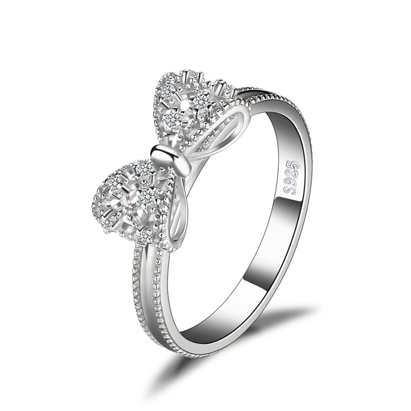 Bow Wedding Ring
 Aliexpress Buy JewelryPalace Bow Cubic Zirconia