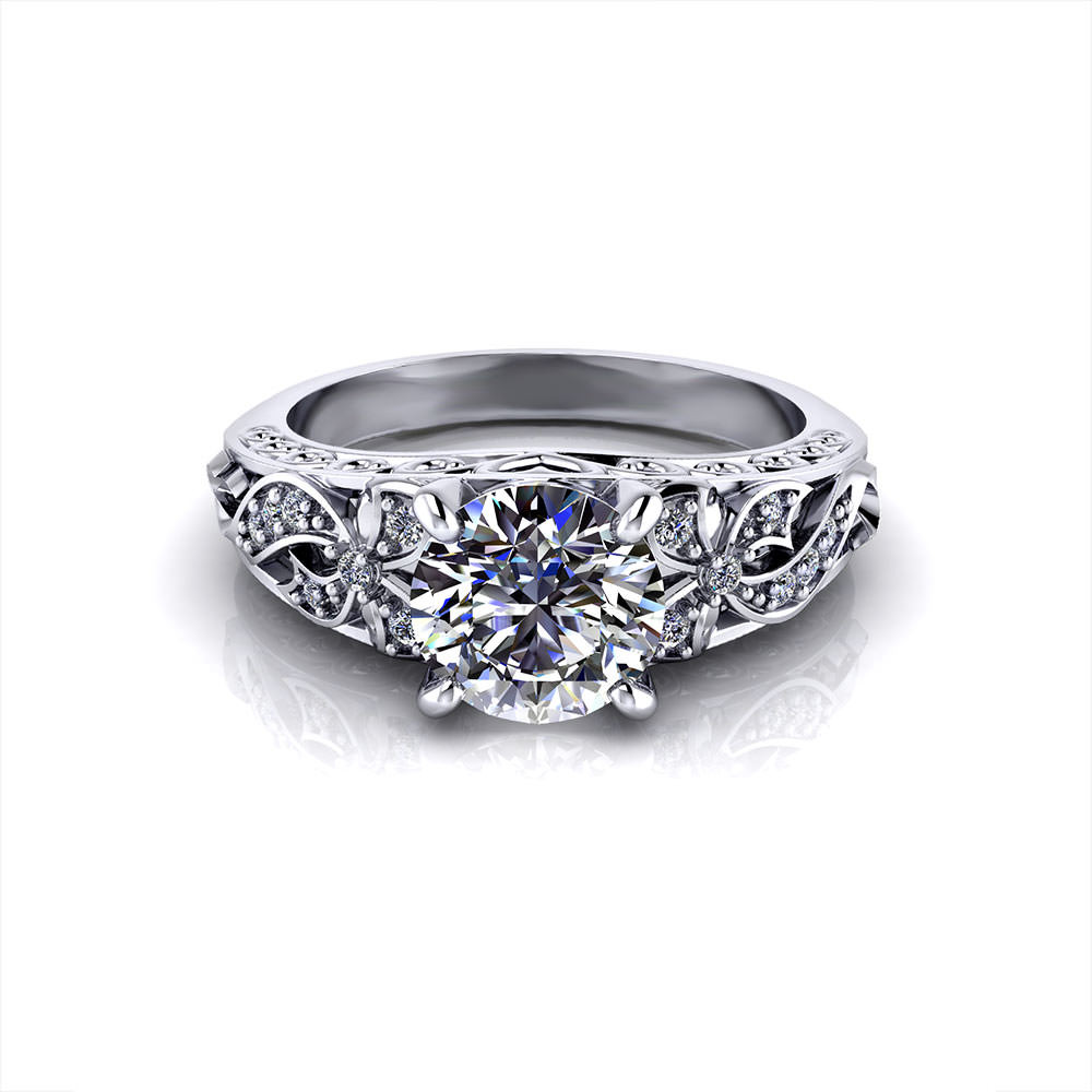Bow Wedding Ring
 Diamond Bow Engagement Ring