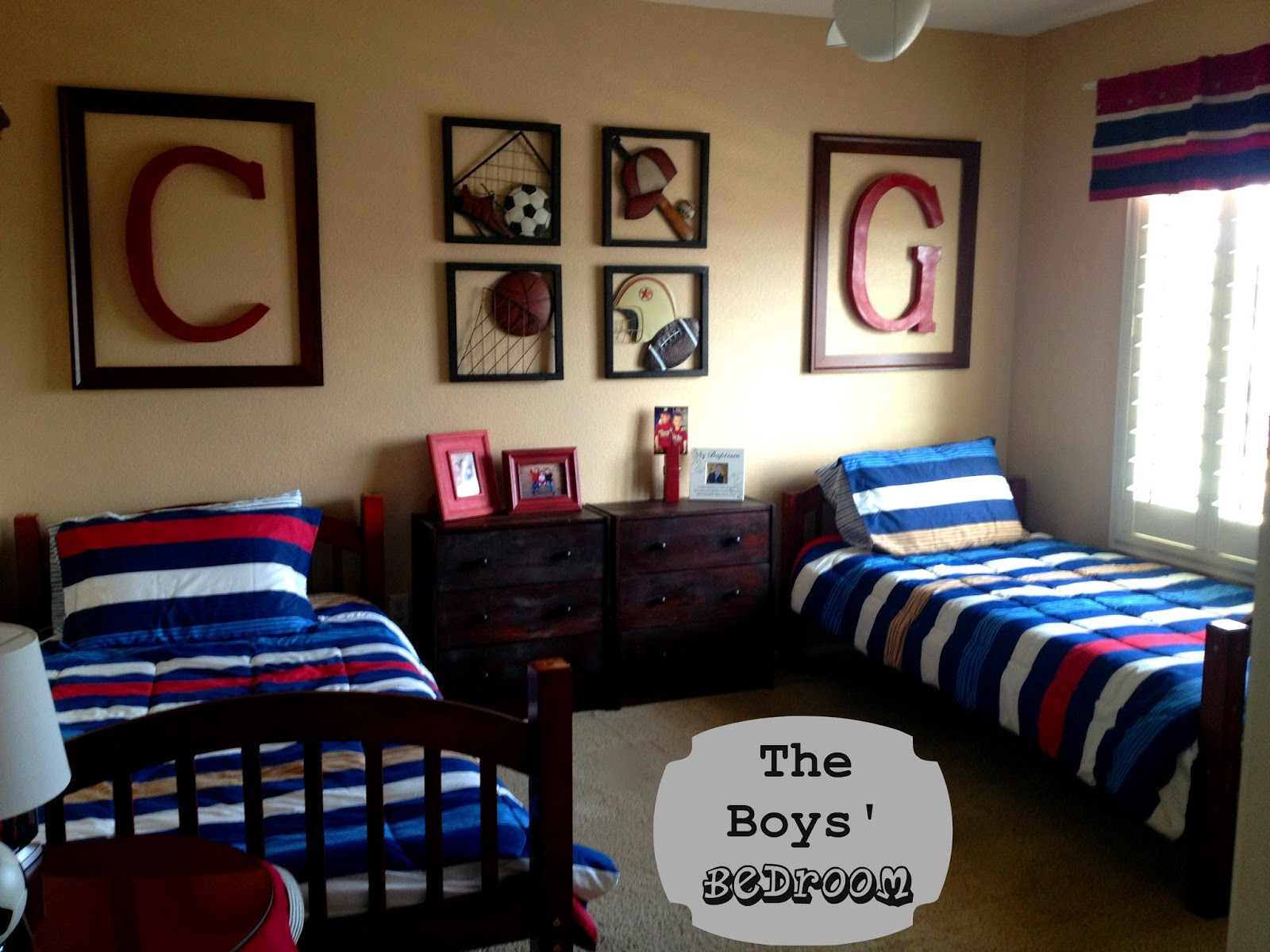 Boy Bedroom Design
 Marci Coombs The Boys Sports Themed Bedroom