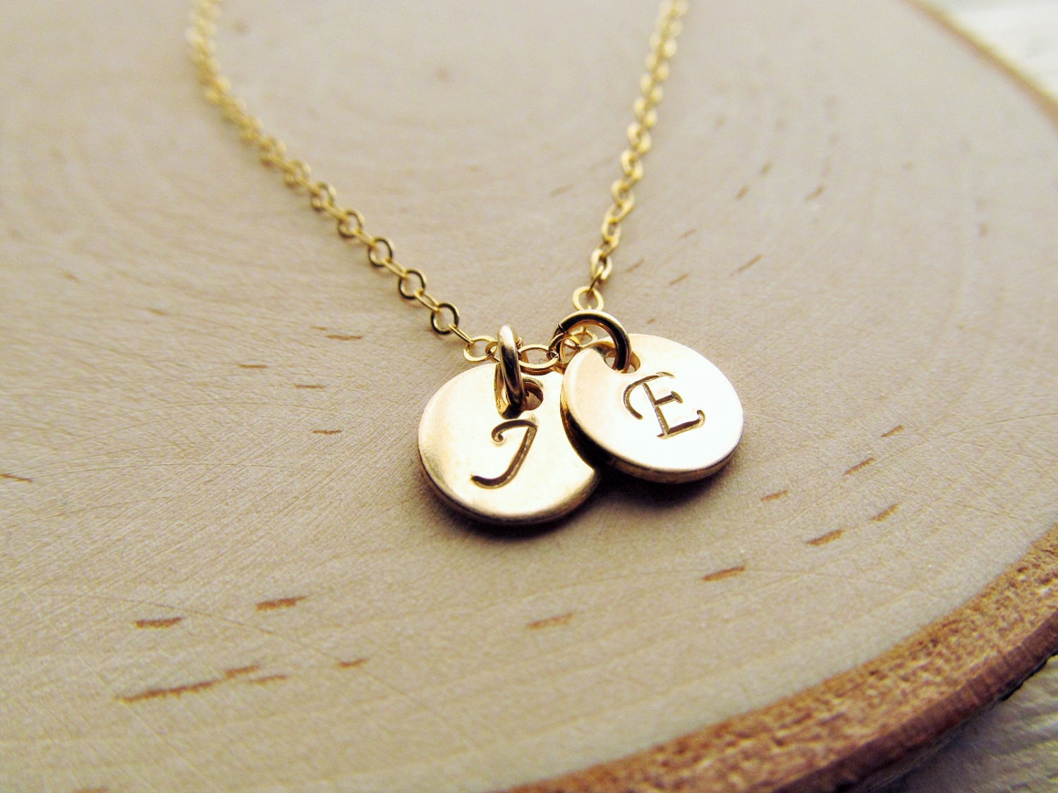 Boyfriend And Girlfriend Necklaces
 Couples Necklace 14kt Gold Filled Initial Necklace Boyfriend