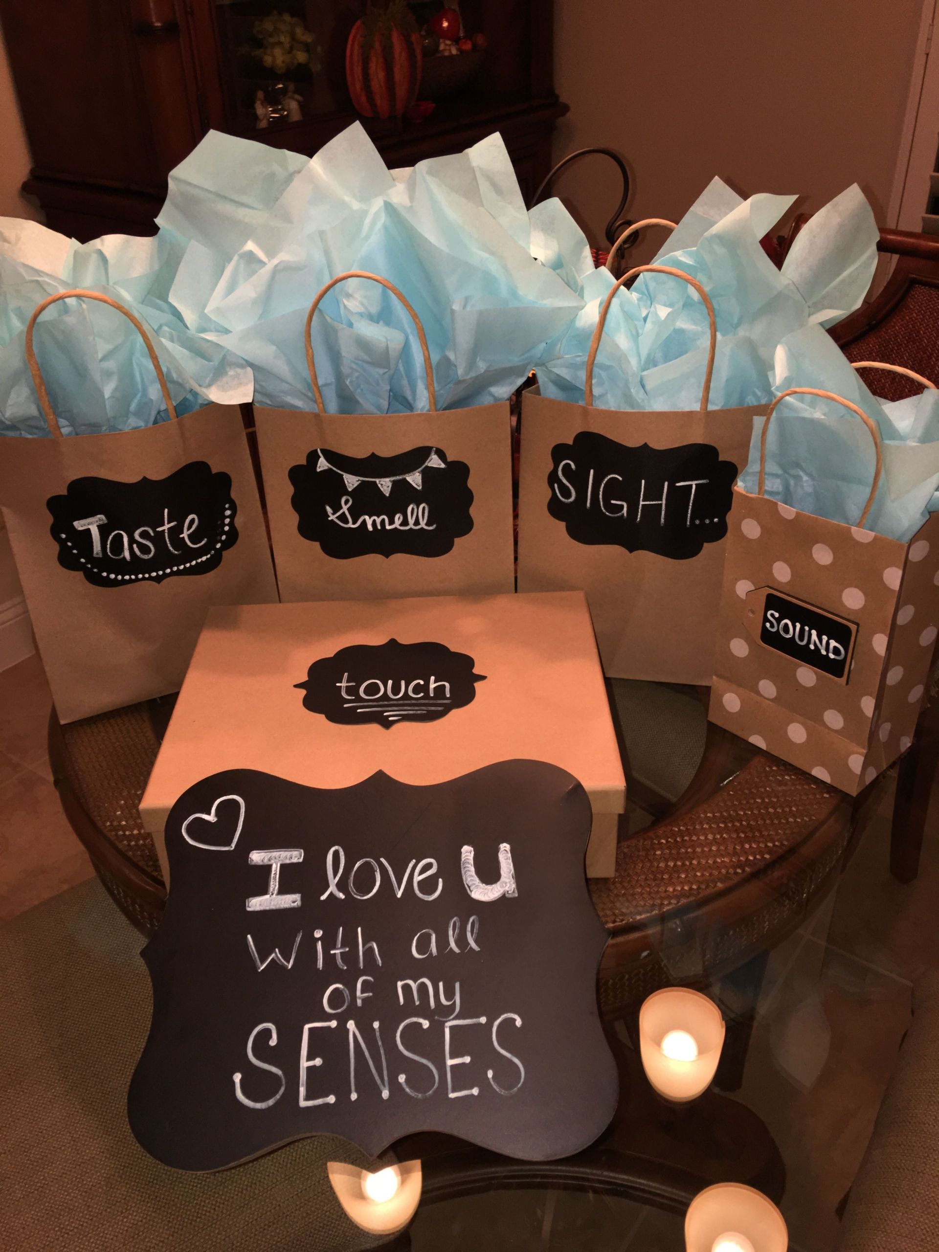 Boyfriend Gift Ideas Birthday
 I love you with all of my senses my version for my