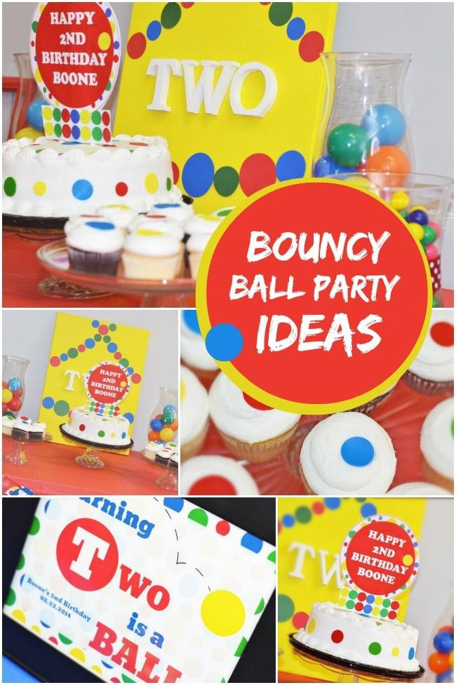 Boys 2Nd Birthday Party Ideas
 A Bouncy Ball Themed Boy s 2nd Birthday Party Spaceships