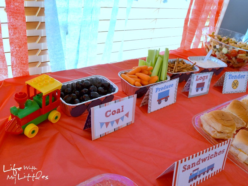 Boys Birthday Party Food Ideas
 Little J s Train Birthday Party Life With My Littles
