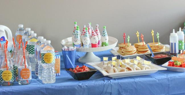 Boys Birthday Party Food Ideas
 A Pajama Time Boy s 1st Birthday Party Spaceships and