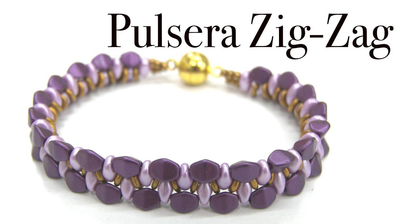 Bracelet Pulseras
 Abalorios Tutorial Pulsera Zig Zag