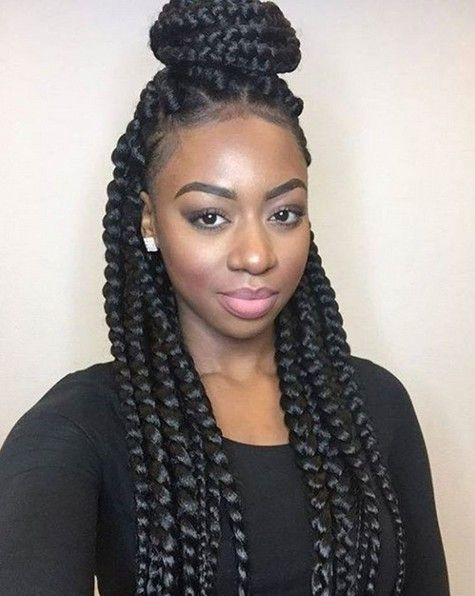 Braided Hairstyles For African American
 Box Braids African American Braided Updo Hairstyle in