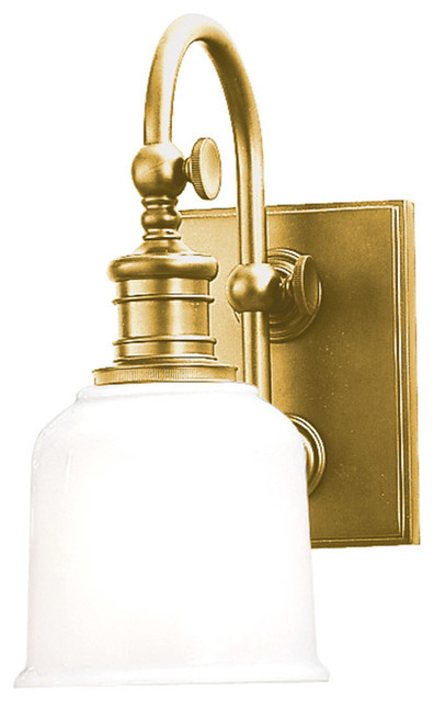 Brass Bathroom Vanity Light
 Keswick 1 Light Bathroom Vanity Lights in Aged Brass