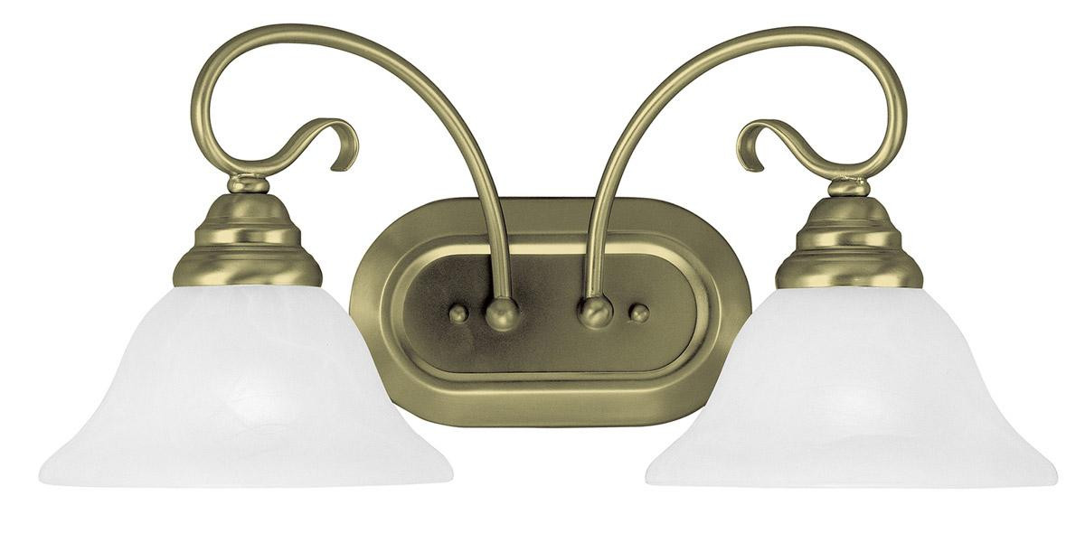 Brass Bathroom Vanity Light
 Livex Antique Brass 2 Light Coronado Bathroom Vanity