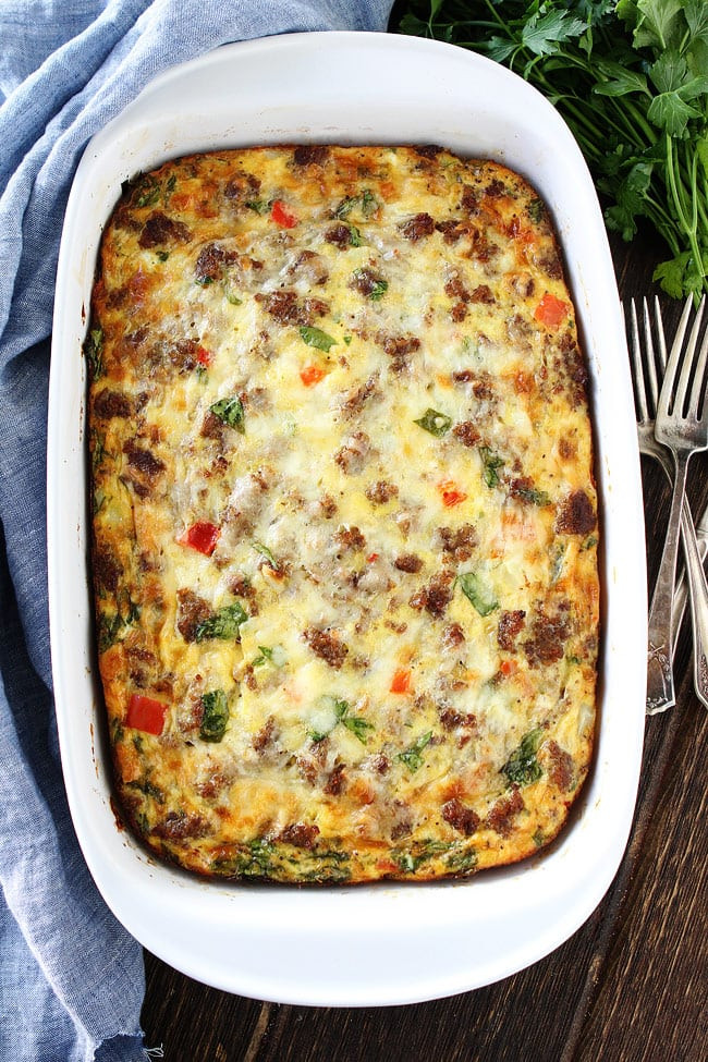 Breakfast Casserole With Potatoes Sausage Eggs And Cheese
 Sausage Breakfast Casserole