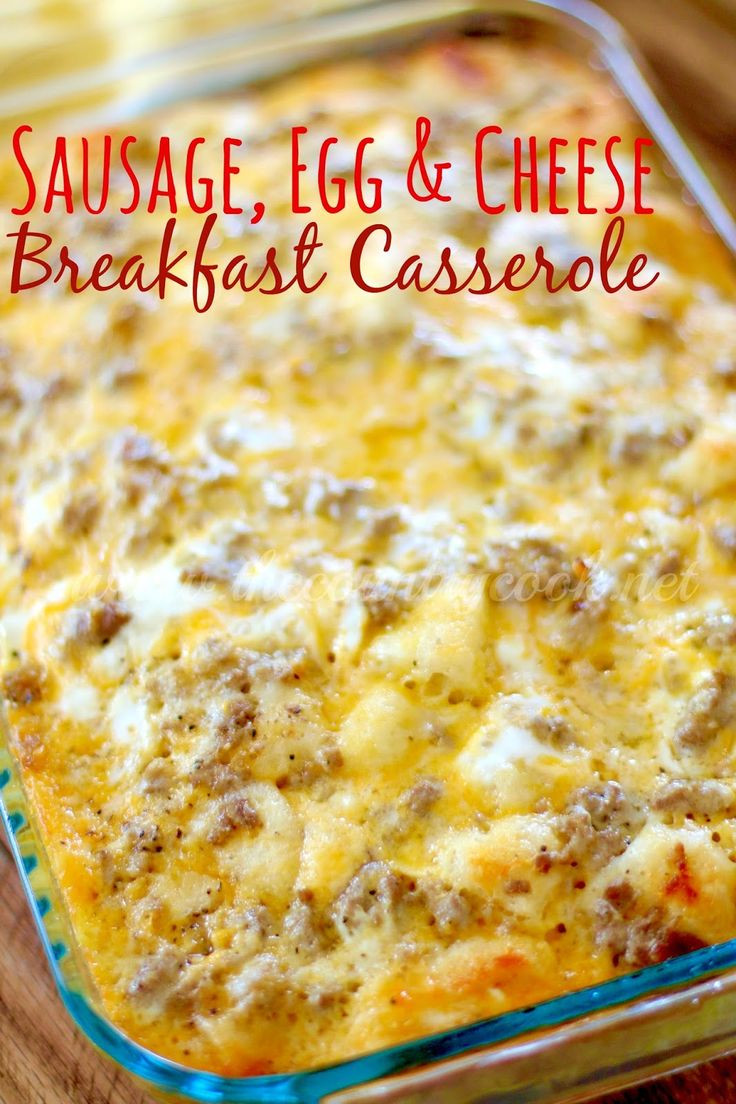 Breakfast Casserole With Potatoes Sausage Eggs And Cheese
 Easy simple country southern family friendly food