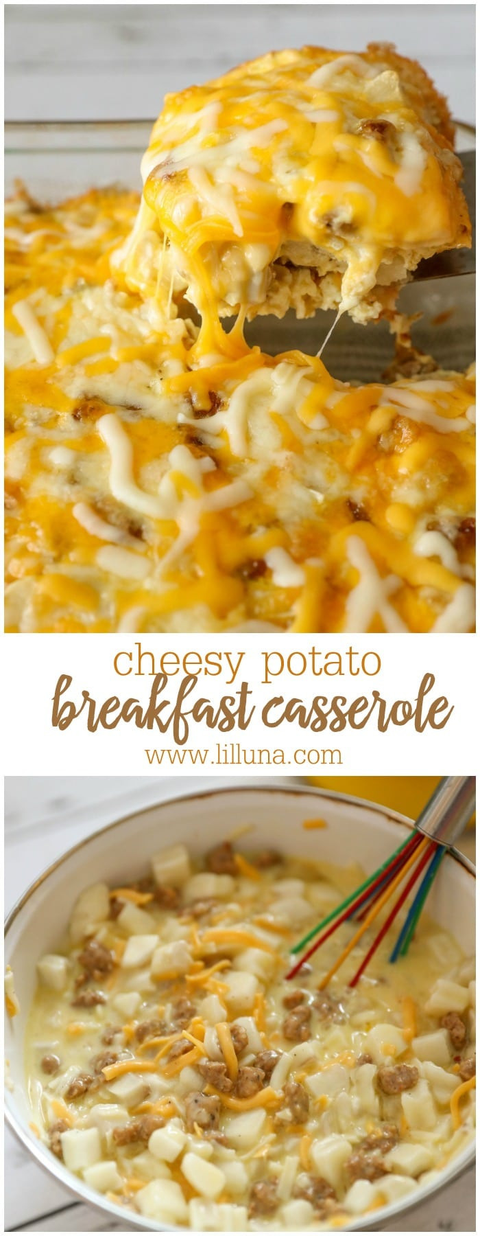 Breakfast Casserole With Potatoes Sausage Eggs And Cheese
 Cheesy Potato Breakfast Casserole