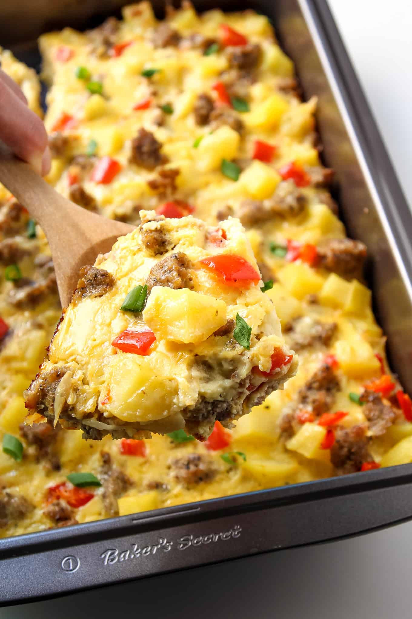 Breakfast Casserole With Potatoes Sausage Eggs And Cheese
 Breakfast Casserole with Eggs Potatoes and Sausage
