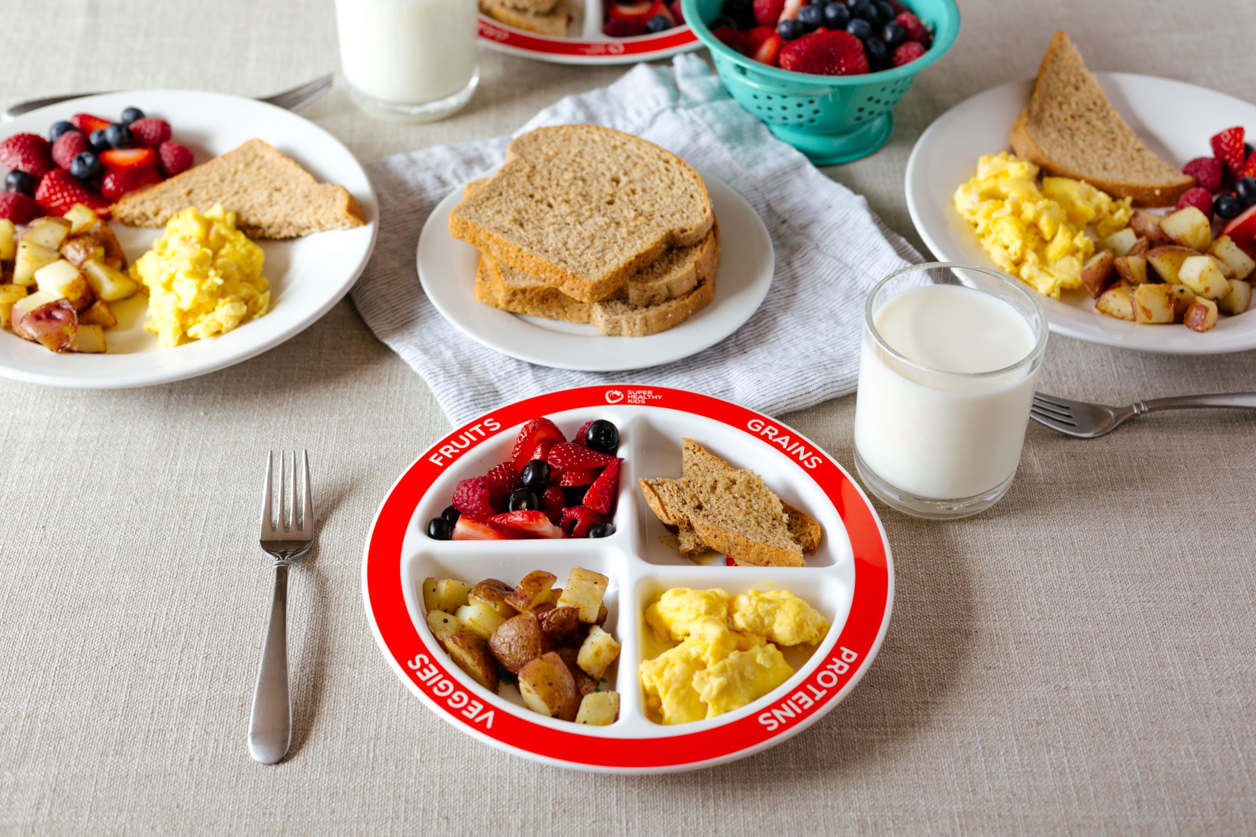 Breakfast Foods For Kids
 Healthy Balanced Breakfast with MyPlate