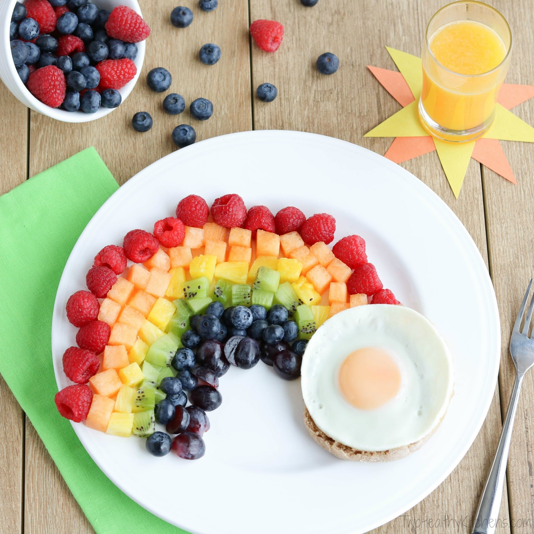 Breakfast Foods For Kids
 Fruit Rainbow with a Pot of Gold Fun Breakfast Idea for