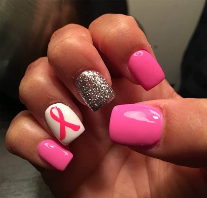 Breast Cancer Awareness Nail Designs
 15 Awe inspiring Breast Cancer Nails Ideas SheIdeas