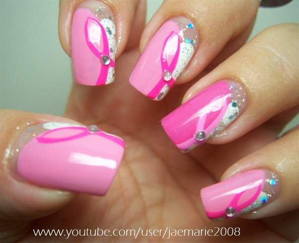 Breast Cancer Awareness Nail Designs
 Breast Cancer Awareness Nail Design Nail Art Gallery