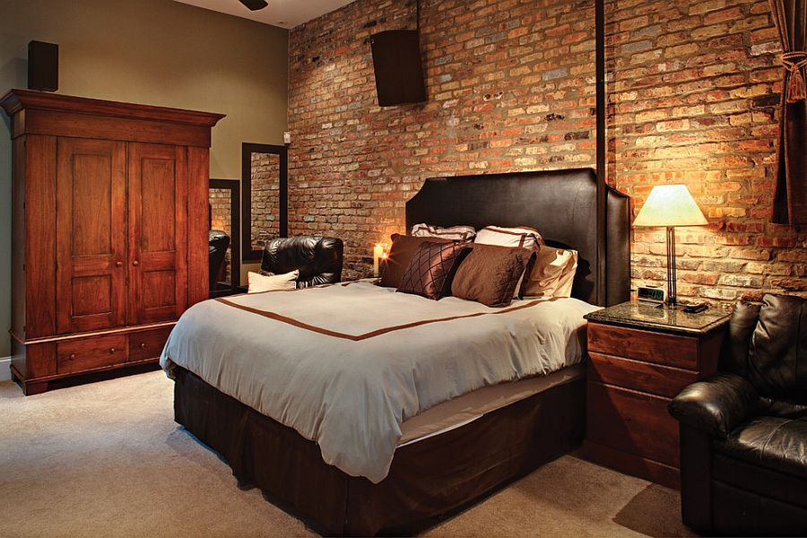 Brick Wallpaper Bedroom
 50 Delightful and Cozy Bedrooms with Brick Walls