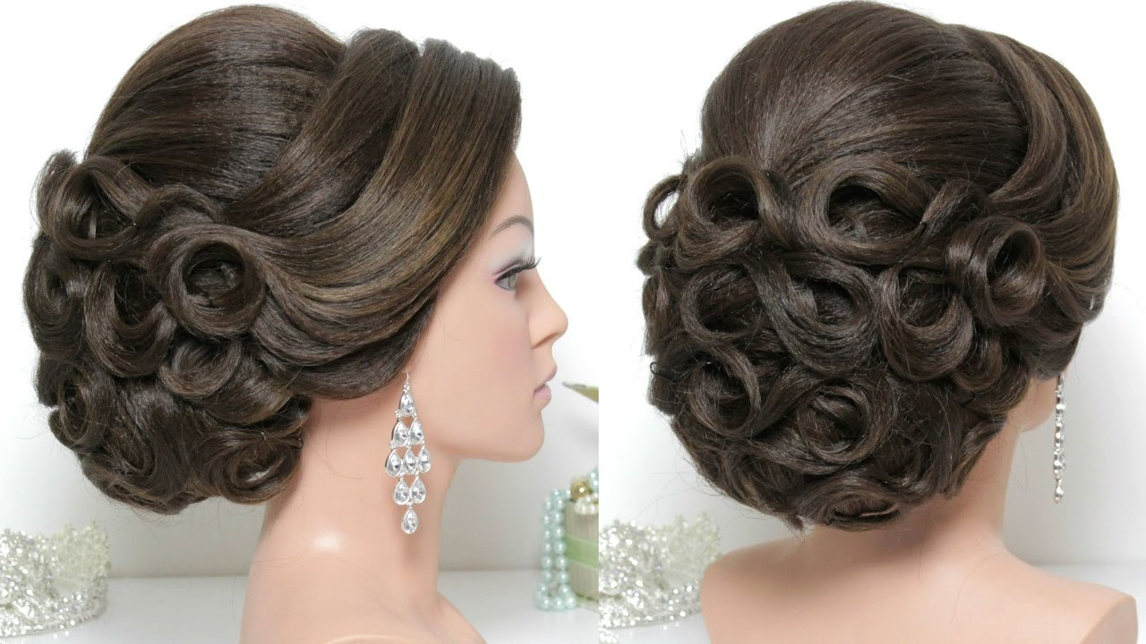 Bridal Hairstyles For Long Hair
 Bridal hairstyle for long hair tutorial Updo for wedding