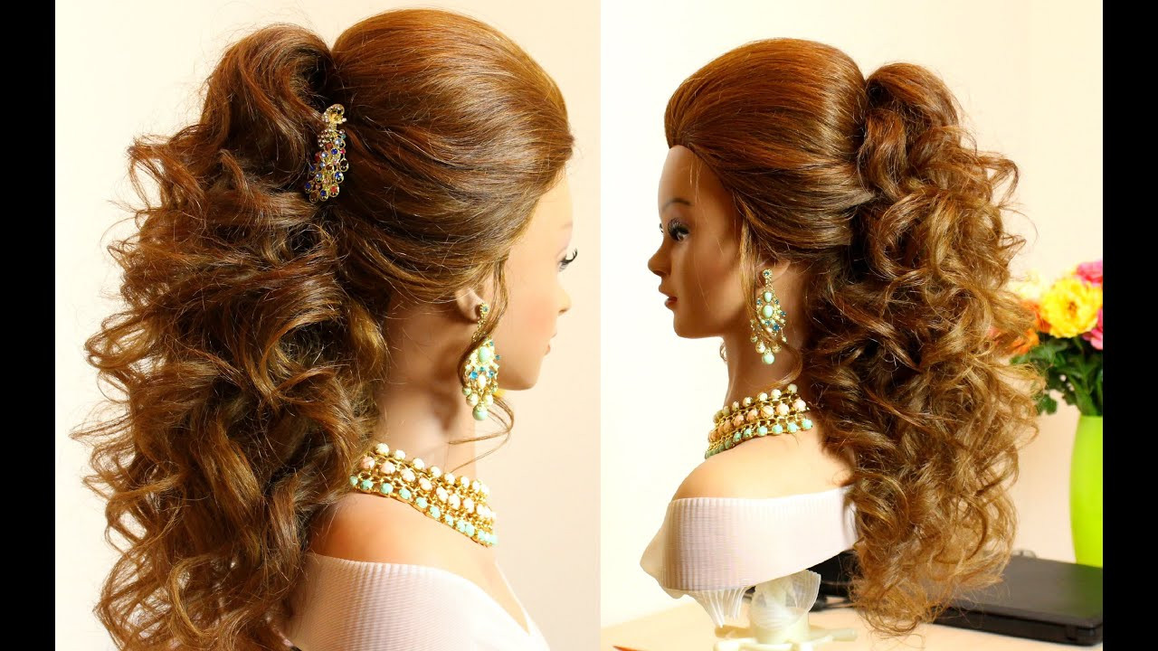 Bridal Hairstyles For Long Hair
 Curly bridal hairstyle for long hair tutorial