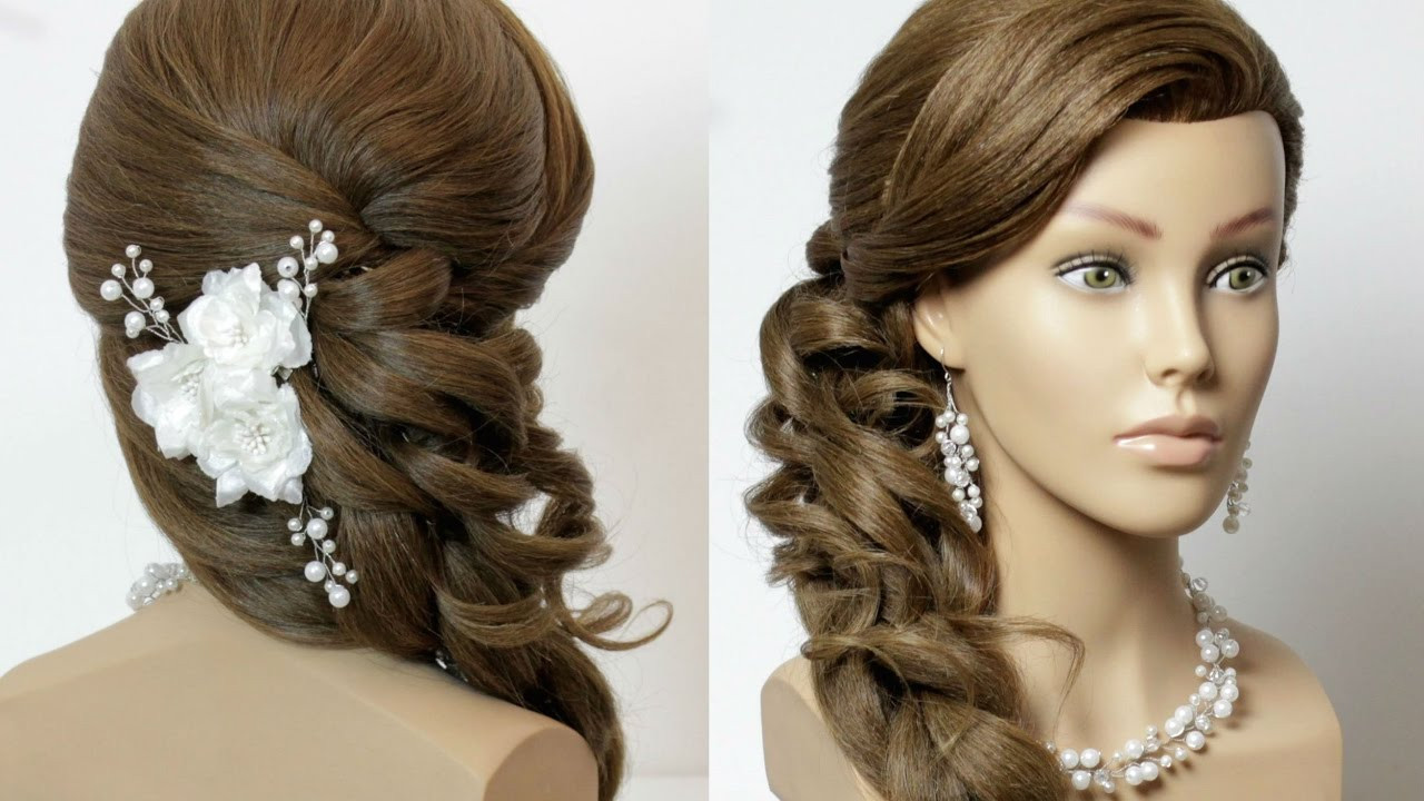 Bridal Hairstyles For Long Hair
 Prom bridal hairstyle for long hair with curls Tutorial