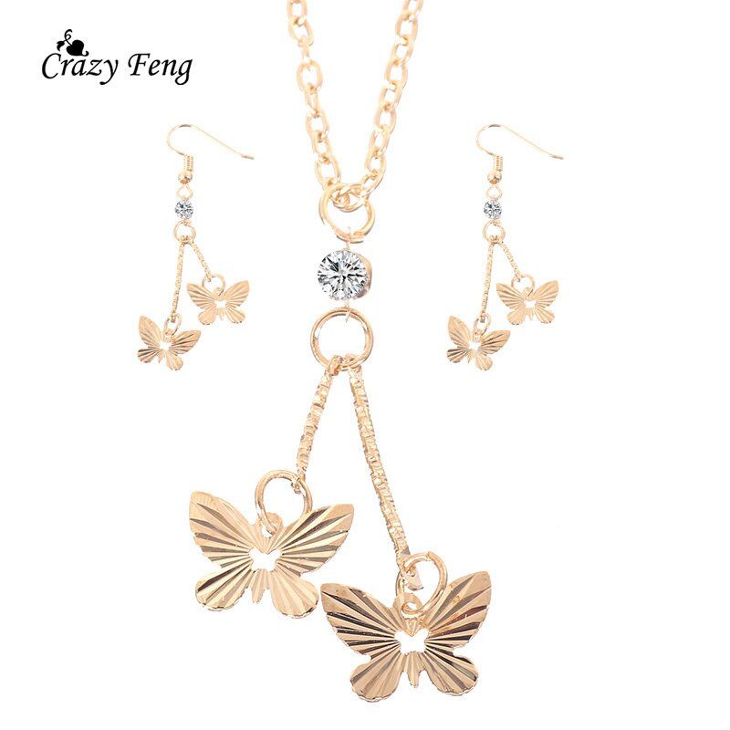 Bridal Party Jewelry Sets
 Promotion Fashion Butterfly Design Bridal Jewelry Sets