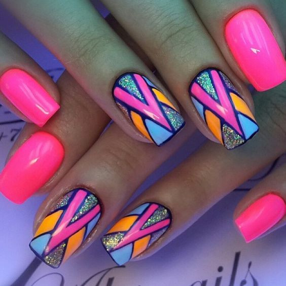 Bright Colored Nail Designs
 Amazing Colorful Nail Art Designs That Will Bring The