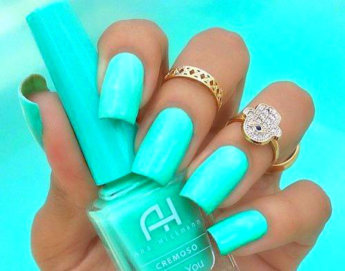 Bright Colored Nail Designs
 Neon Teal Nails s and for