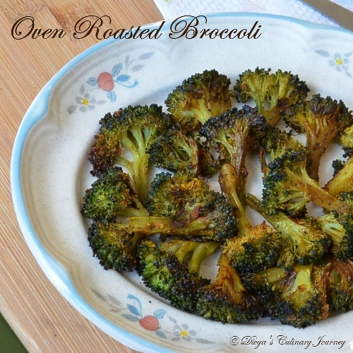Broccoli Indian Recipes
 Divya s culinary journey Oven Roasted Broccoli Indian style