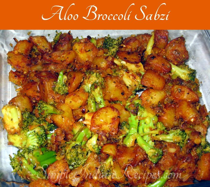 Broccoli Indian Recipes
 Aloo Broccoli Sabzi Potato Broccoli Stirfry