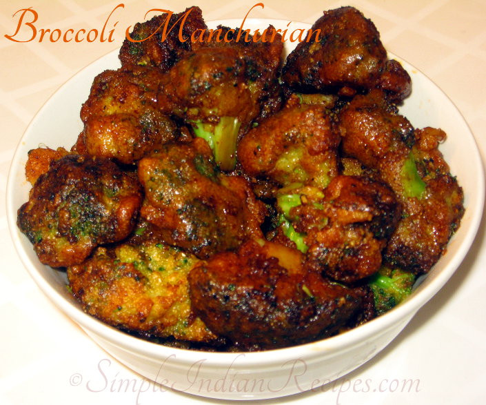 Broccoli Indian Recipes
 Broccoli Manchurian