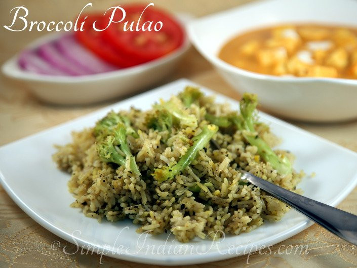Broccoli Indian Recipes
 Broccoli Pulao‏