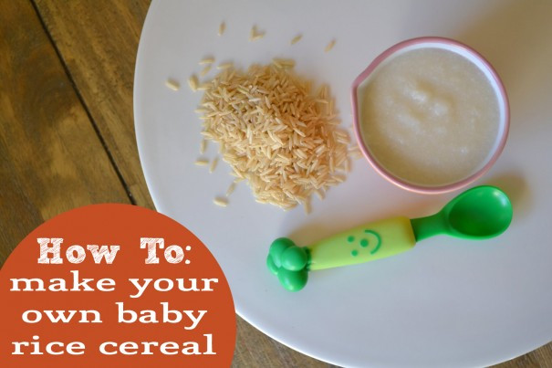 Brown Rice Cereal Baby
 How to Make Baby Rice Cereal from scratch Little