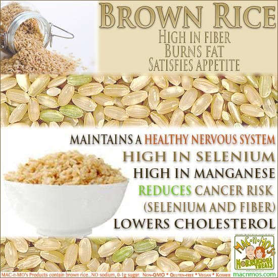 Brown Rice Fiber
 brown rice high in fiber burns fat satisfies appetite