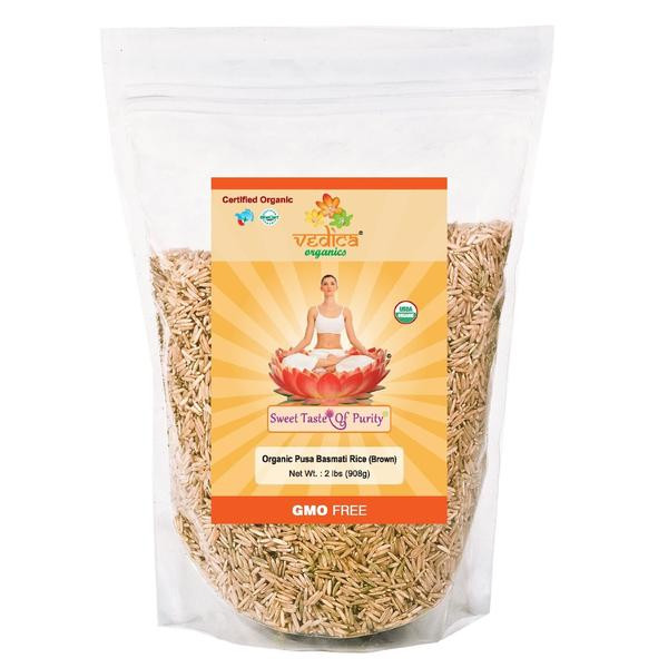 Brown Rice Fiber
 Organic High Fiber Healthy Brown Basmati Rice Vedica