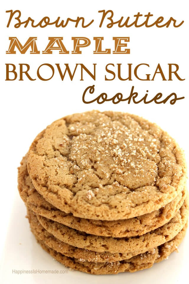 Brown Sugar Butter Cookies
 Brown Butter & Maple Brown Sugar Cookies Happiness is