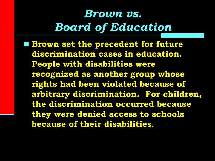 Brown V Board Of Education Quotes
 PPT History of Special Education—The Past 60 Years