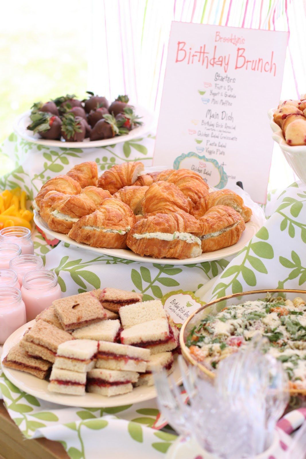 Brunch Party Food Ideas
 Kara s Party Ideas Mother Daughter Tea Party 3rd Birthday