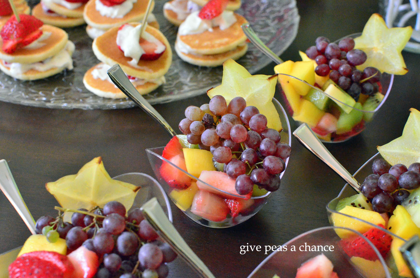 Brunch Party Food Ideas
 Give Peas a Chance Spa Birthday Brunch Food