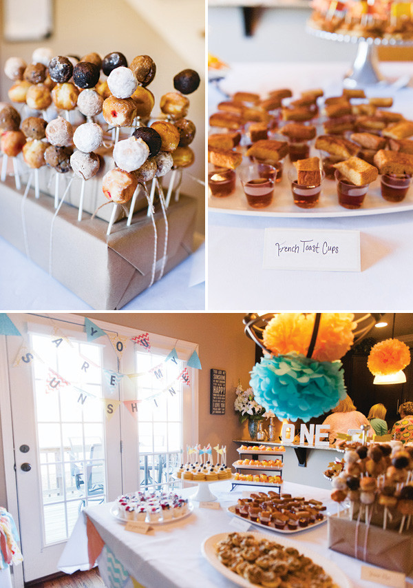 Brunch Party Food Ideas
 "Good Morning Sunshine" Breakfast First Birthday Party