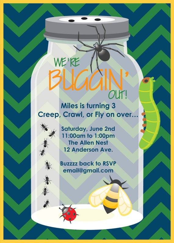 Bug Birthday Invitations
 A Bug Birthday Party