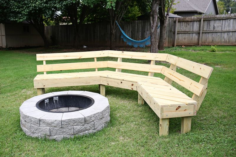 Build Your Own Firepit
 Build Your Own Curved Fire Pit Bench – A Beautiful Mess