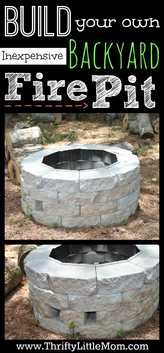 Build Your Own Firepit
 Easy DIY Inexpensive Firepit for Backyard Fun Thrifty