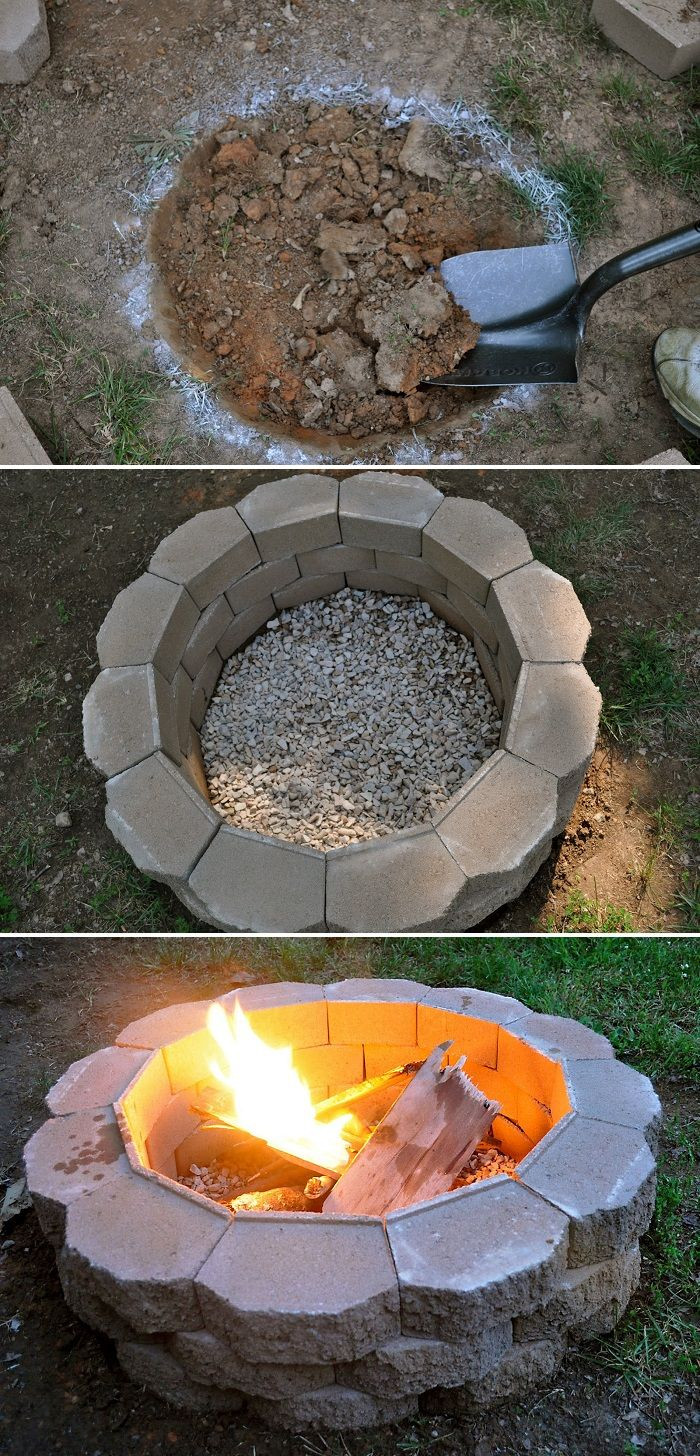Build Your Own Firepit
 Repinned Build your own fire pit King ranch
