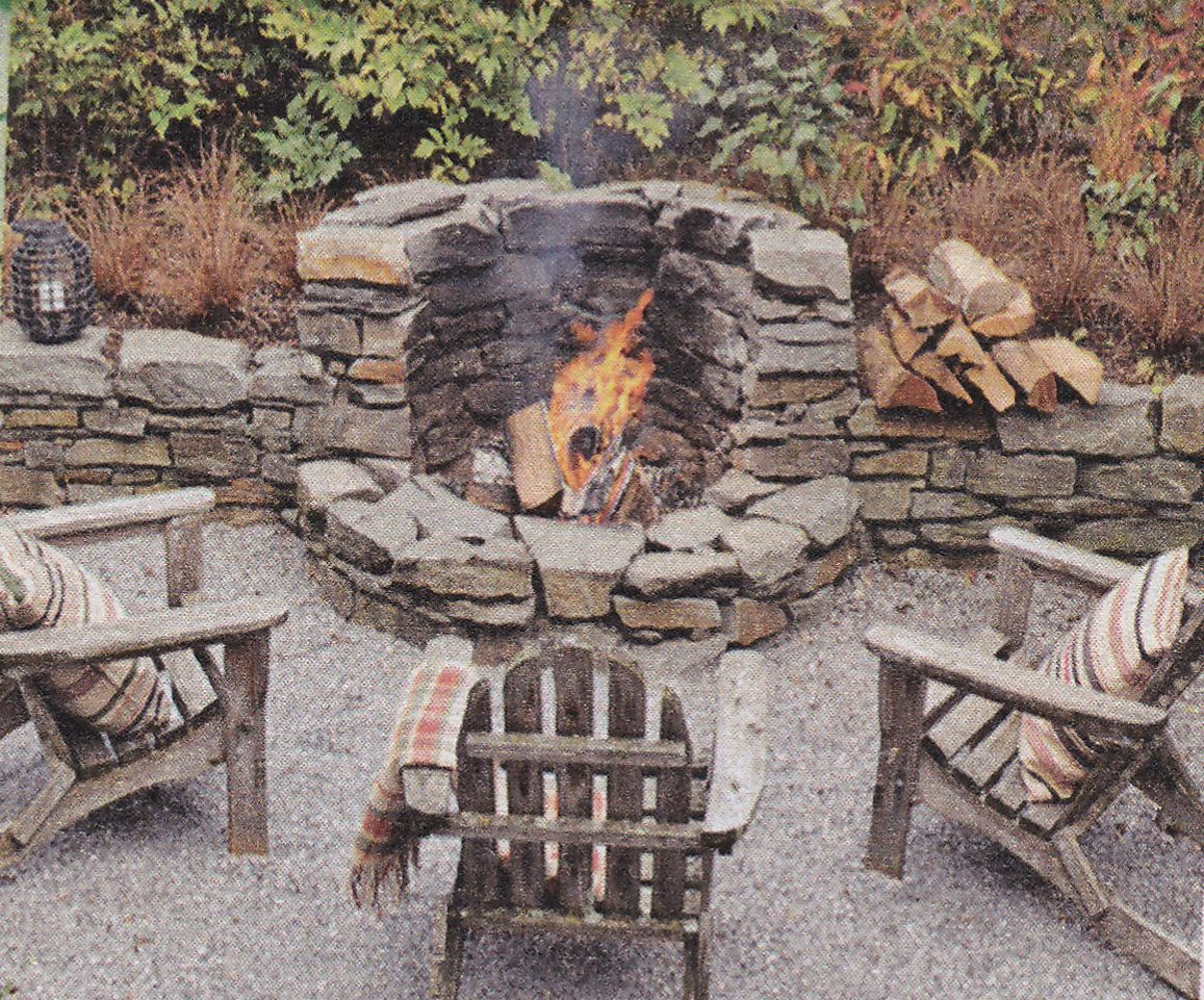 Built In Fire Pit Patio
 built in corner fire pit