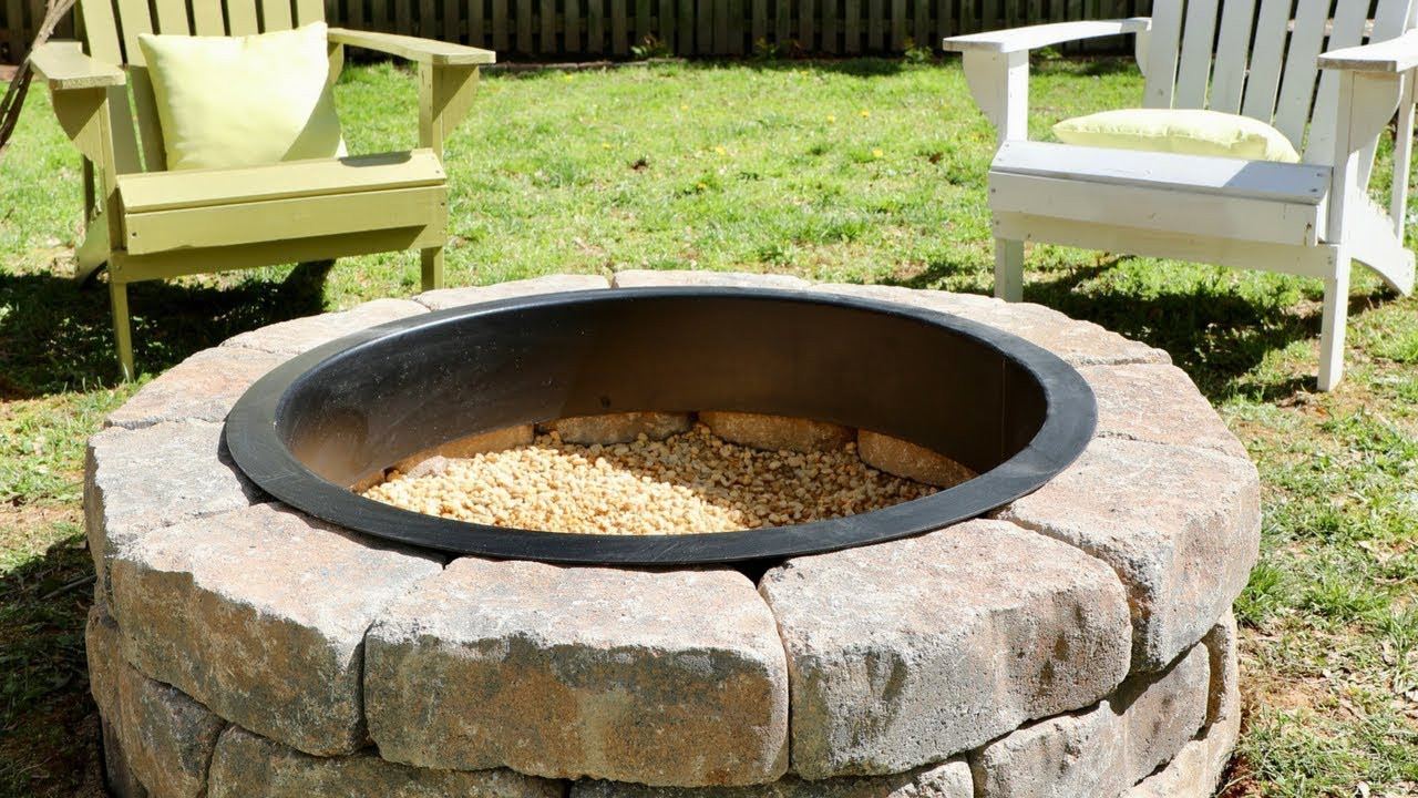 Built In Fire Pit Patio
 How to Build a DIY Fire Pit in Your Backyard Thrift